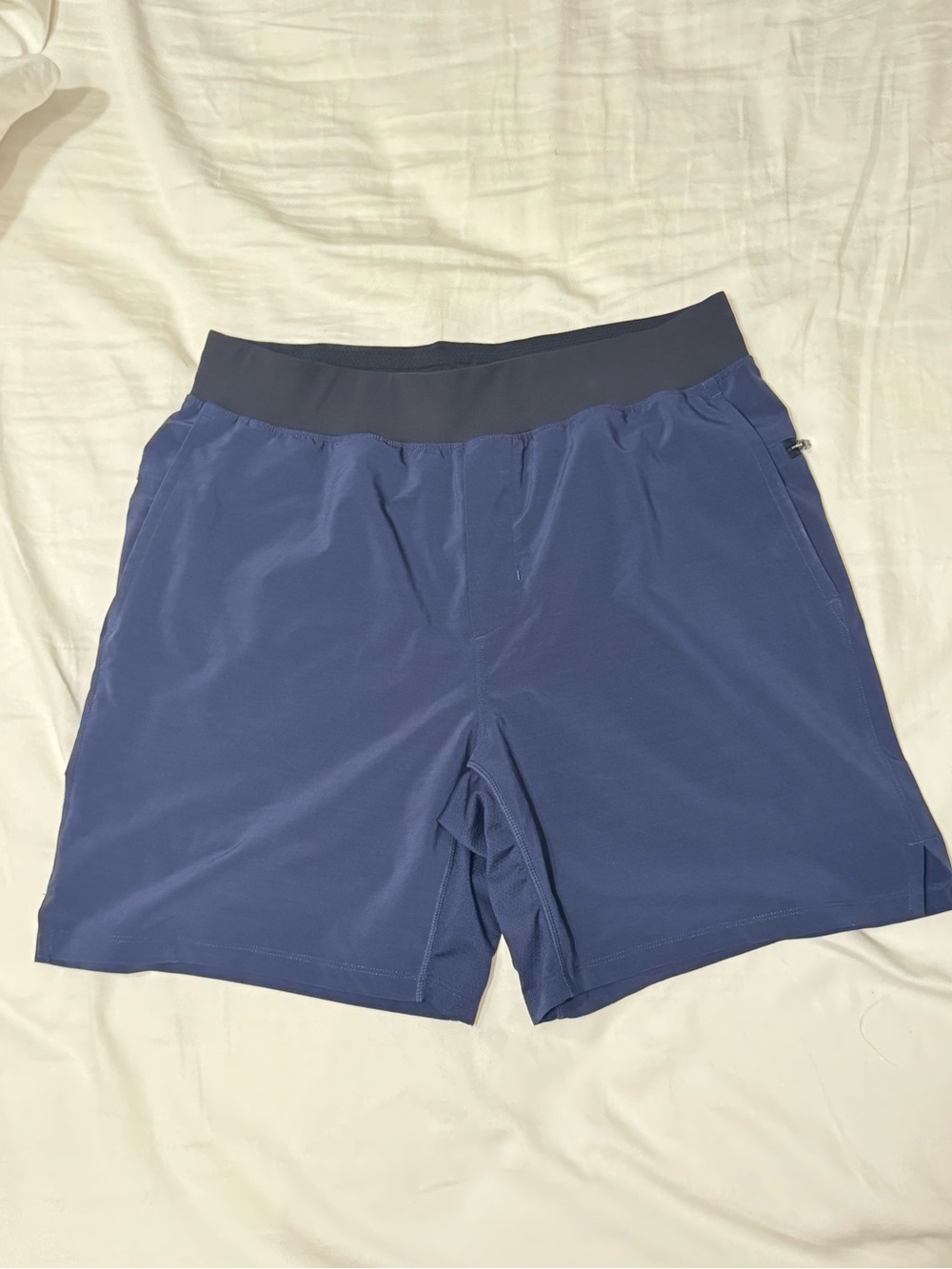 Fabletics Men's Athletic Shorts in Navy Blue